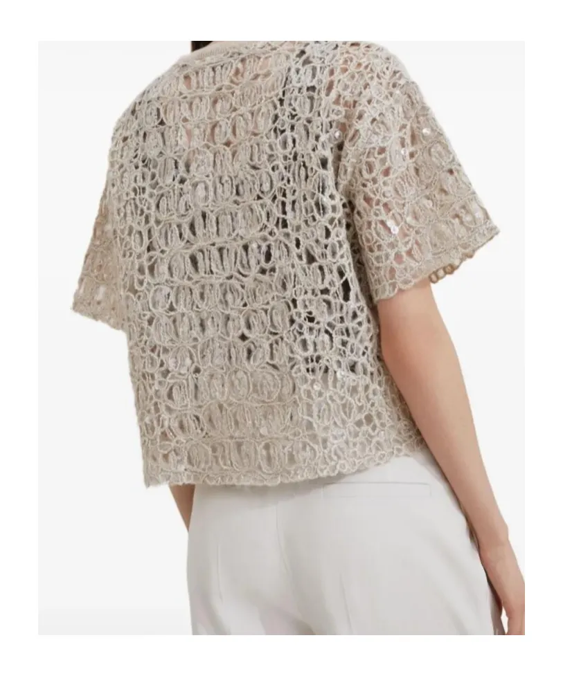 Sequin-Embellished T-Shirt