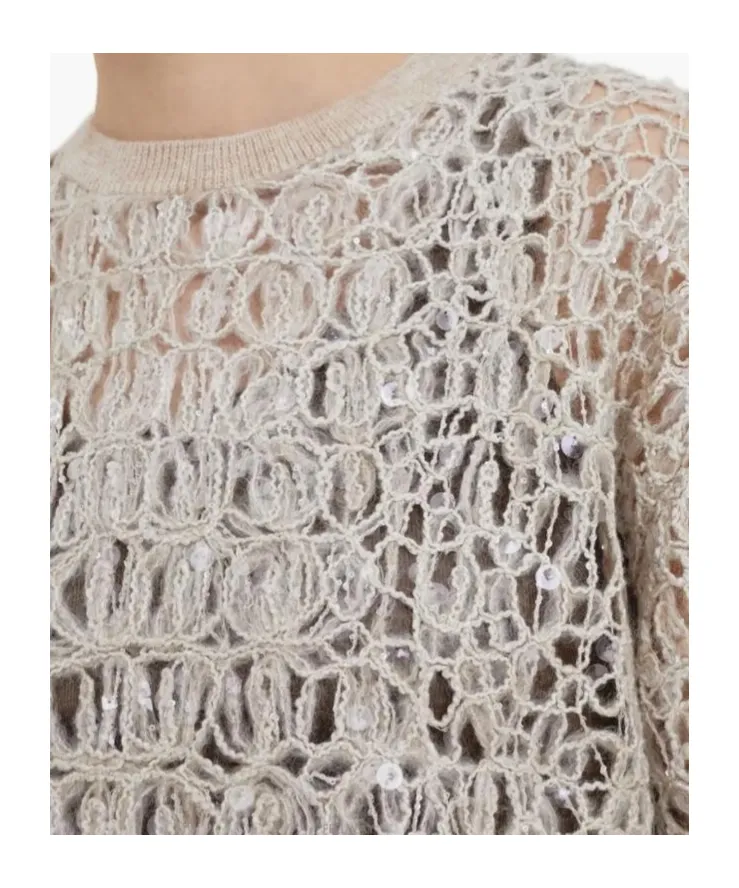 Sequin-Embellished T-Shirt