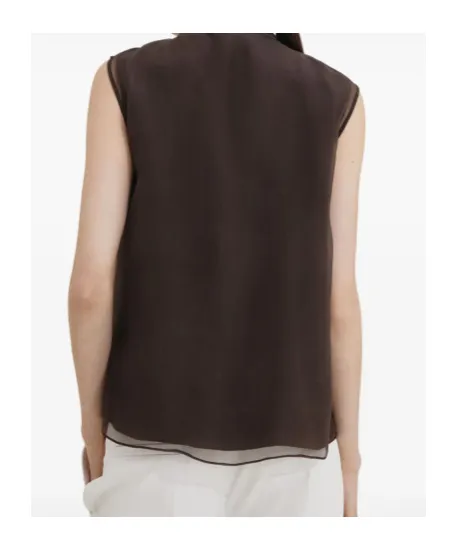 Bow Detailed Sleeveless Blouse