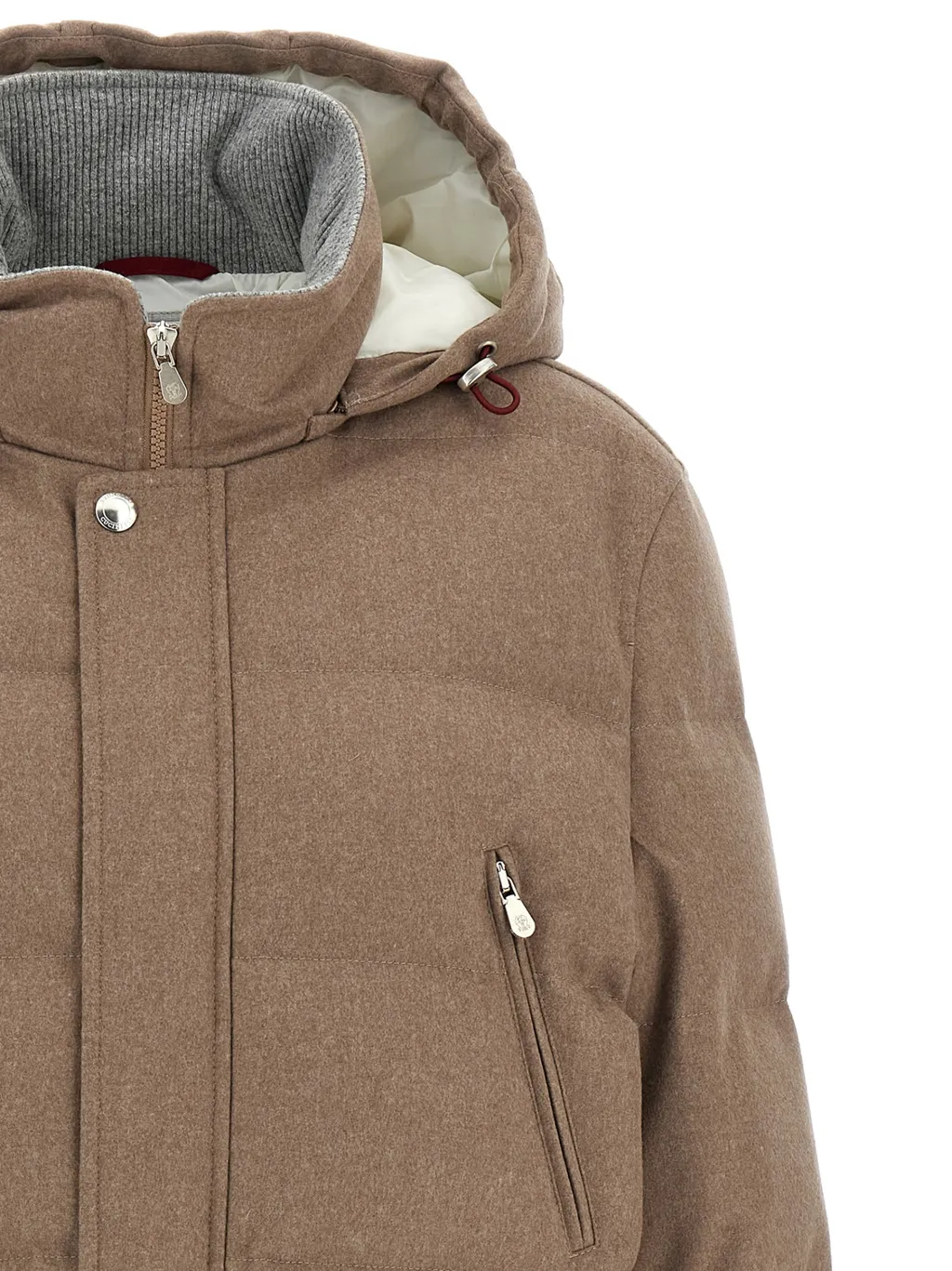 Wool Hooded Quilted Jacket