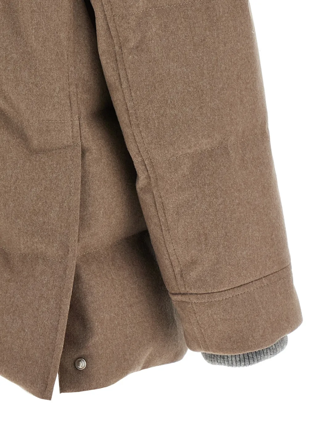 Wool Hooded Quilted Jacket