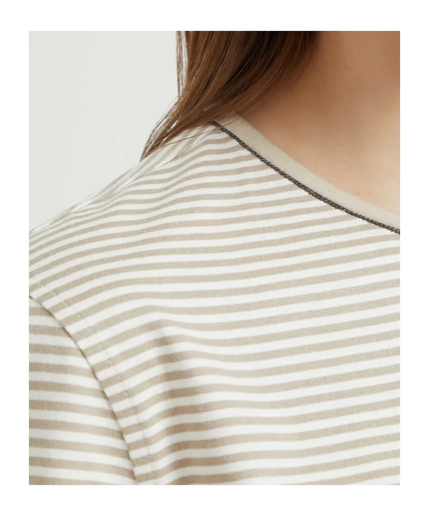 Striped Crewneck T-Shirt