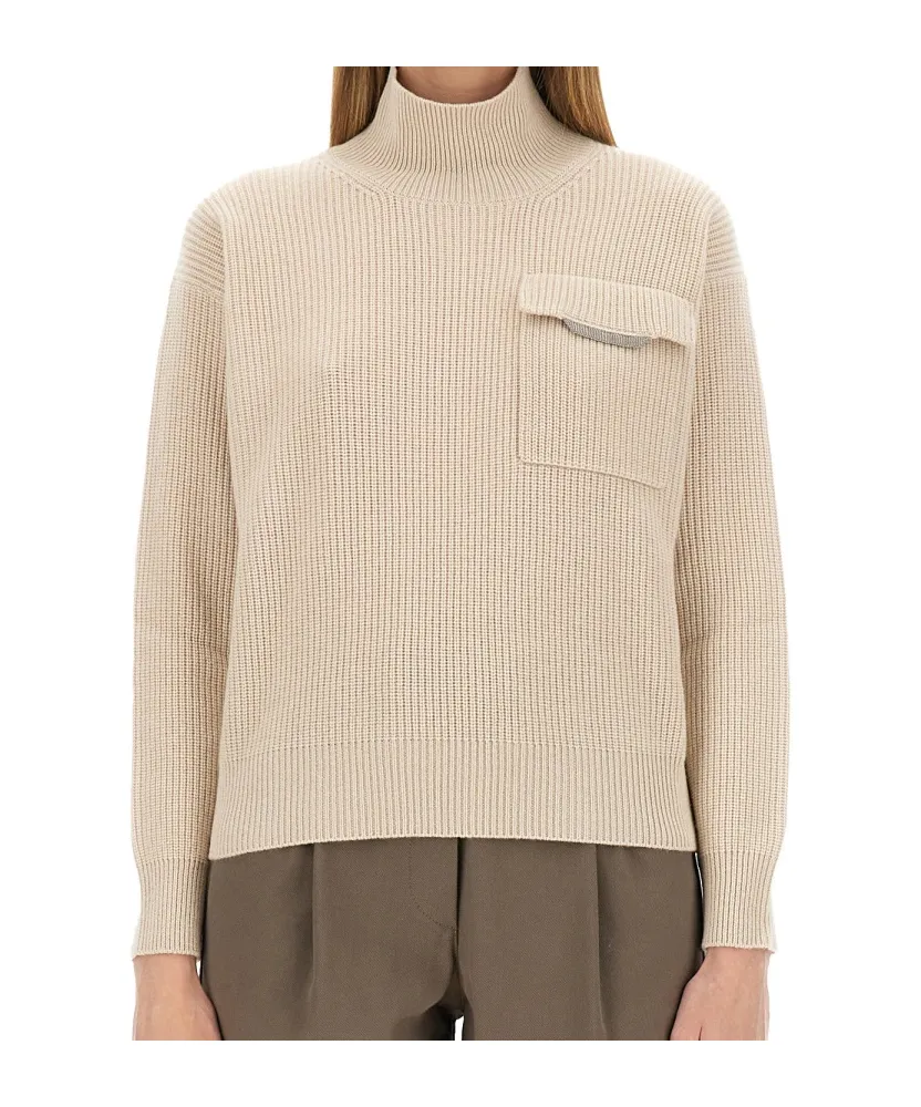 Long-Sleeved Turtleneck Sweater