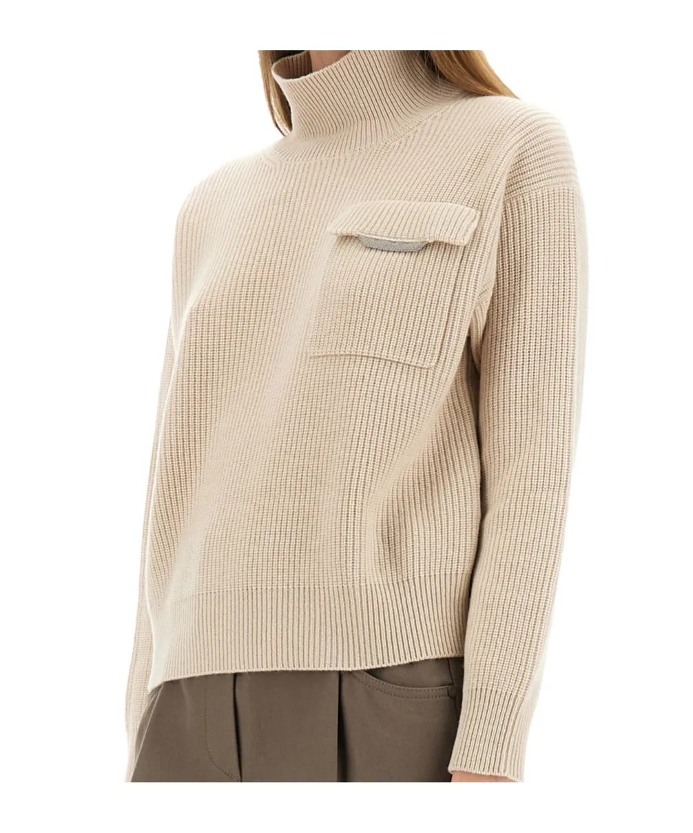 Long-Sleeved Turtleneck Sweater