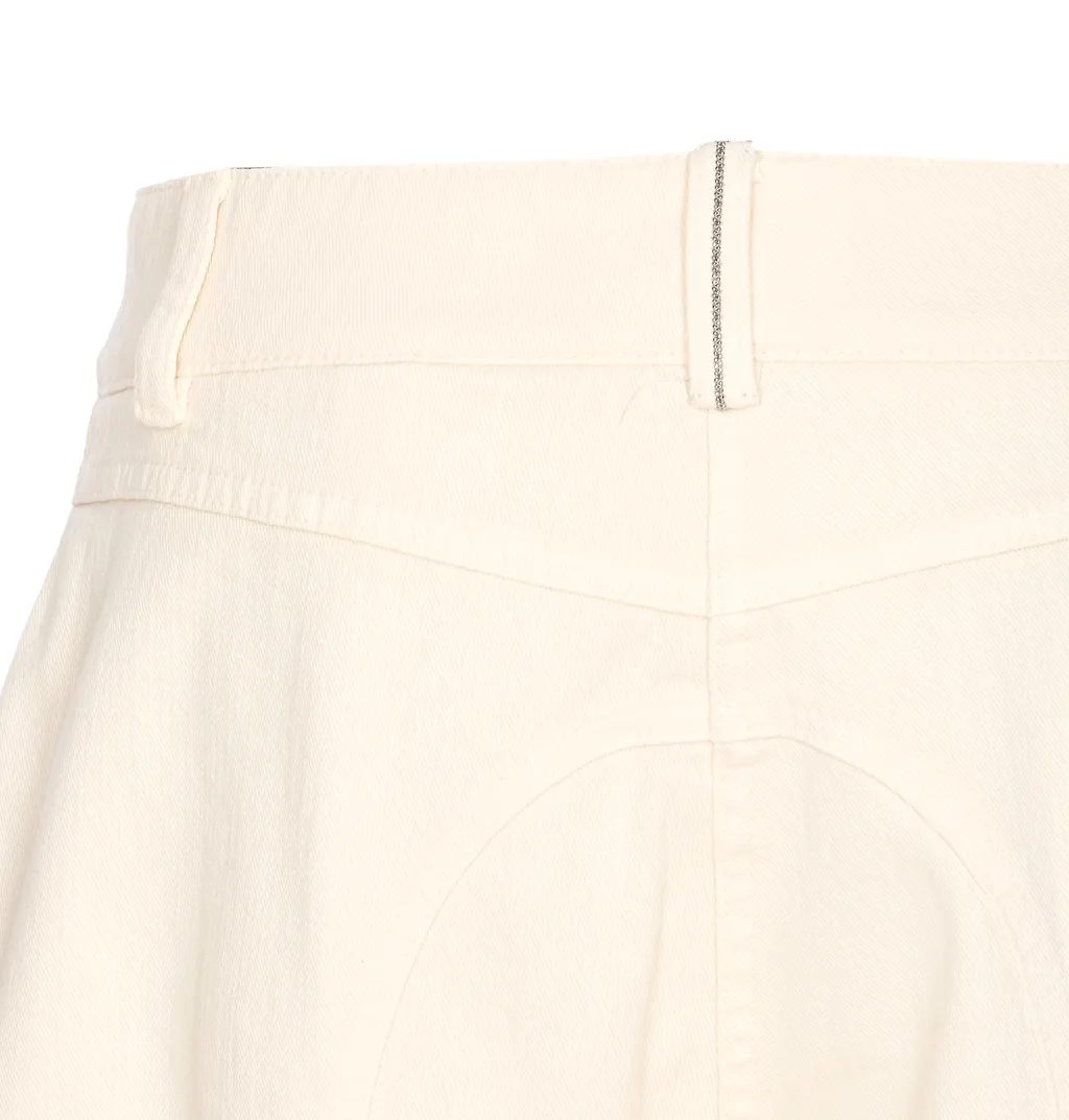 Panelled Cotton Trousers