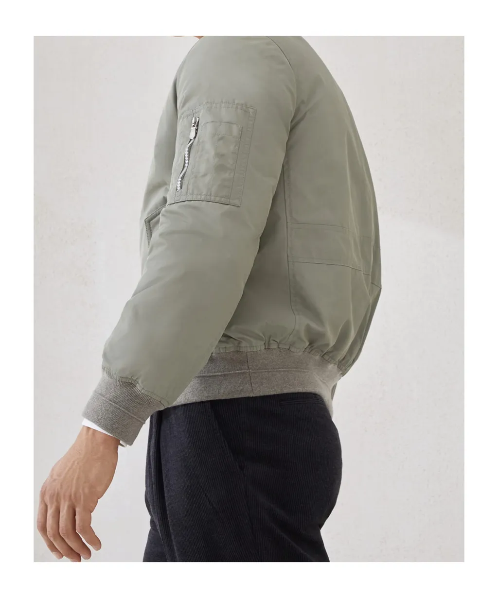 Zip-Fastening Bomber Jacket
