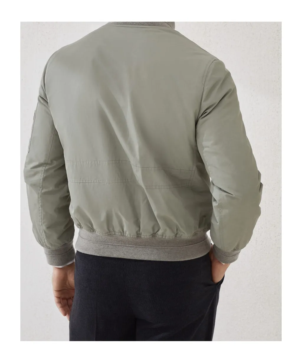 Zip-Fastening Bomber Jacket