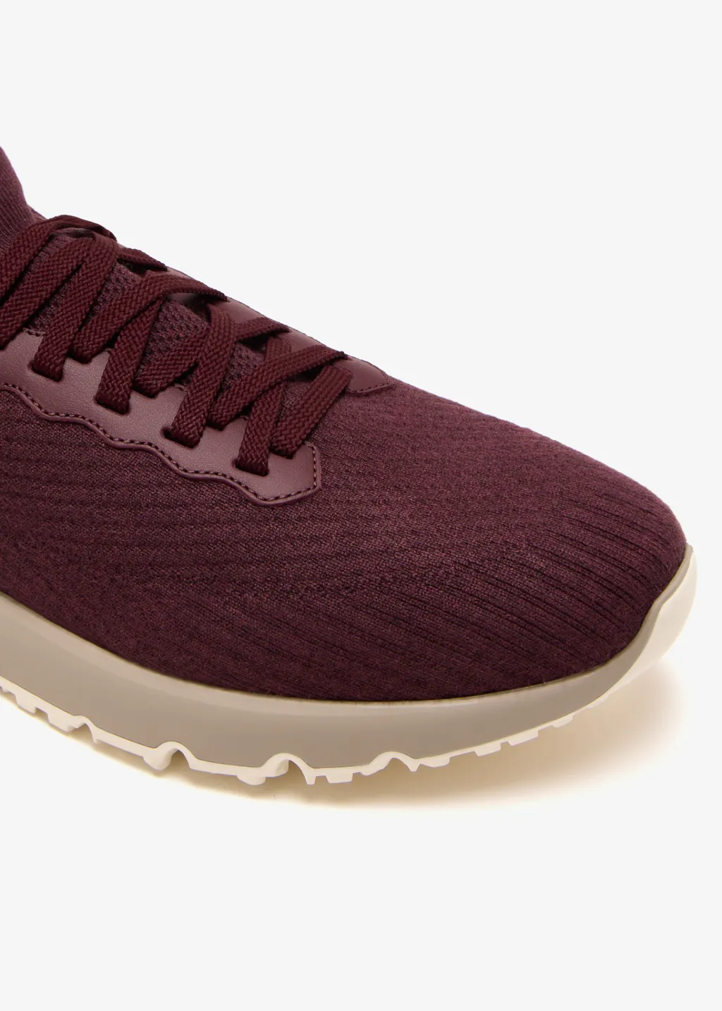 Knitted Lace-Up Sneakers