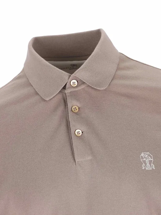 Embroidered-Logo Cotton Polo Shirt