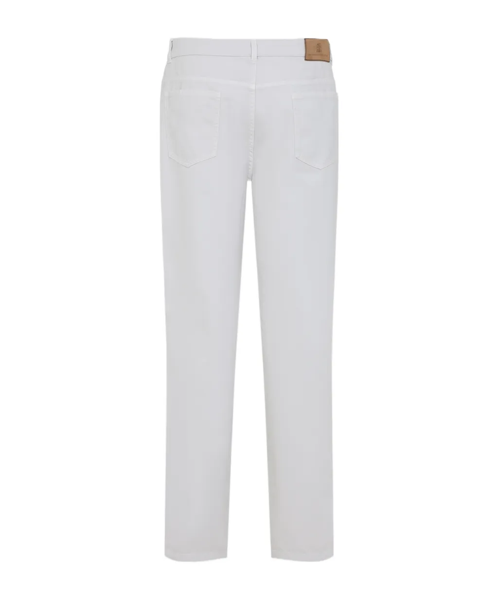Logo-Patch Straight-Leg Jeans