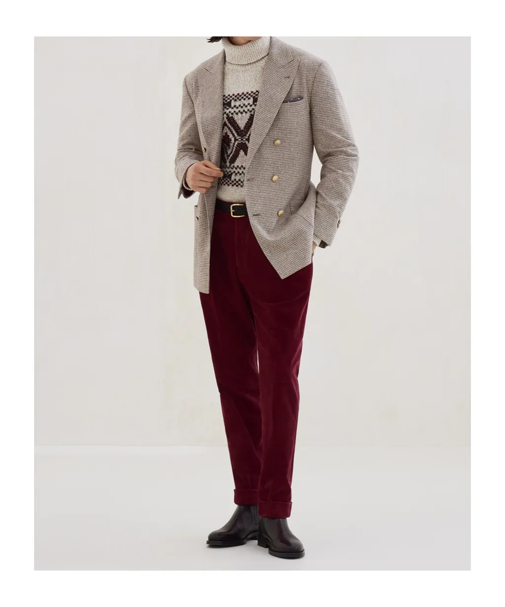 Pleated Tapered Trousers
