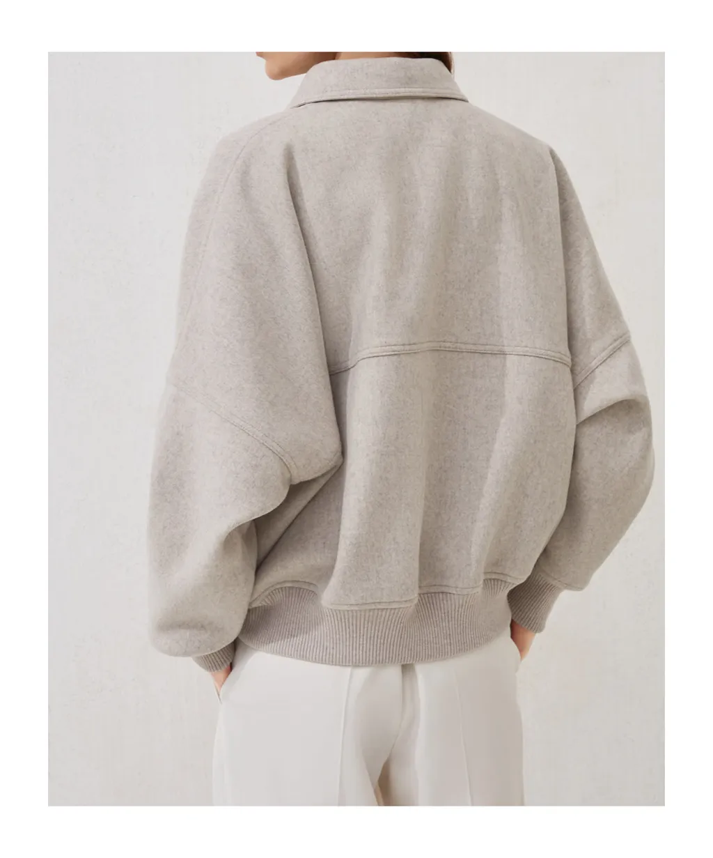 Zip-Front Bomber Jacket