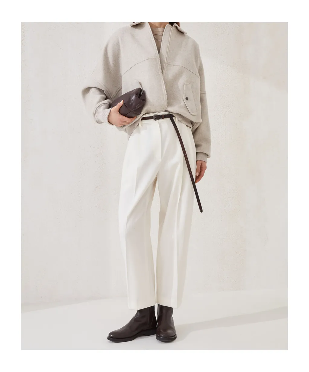 Zip-Front Bomber Jacket