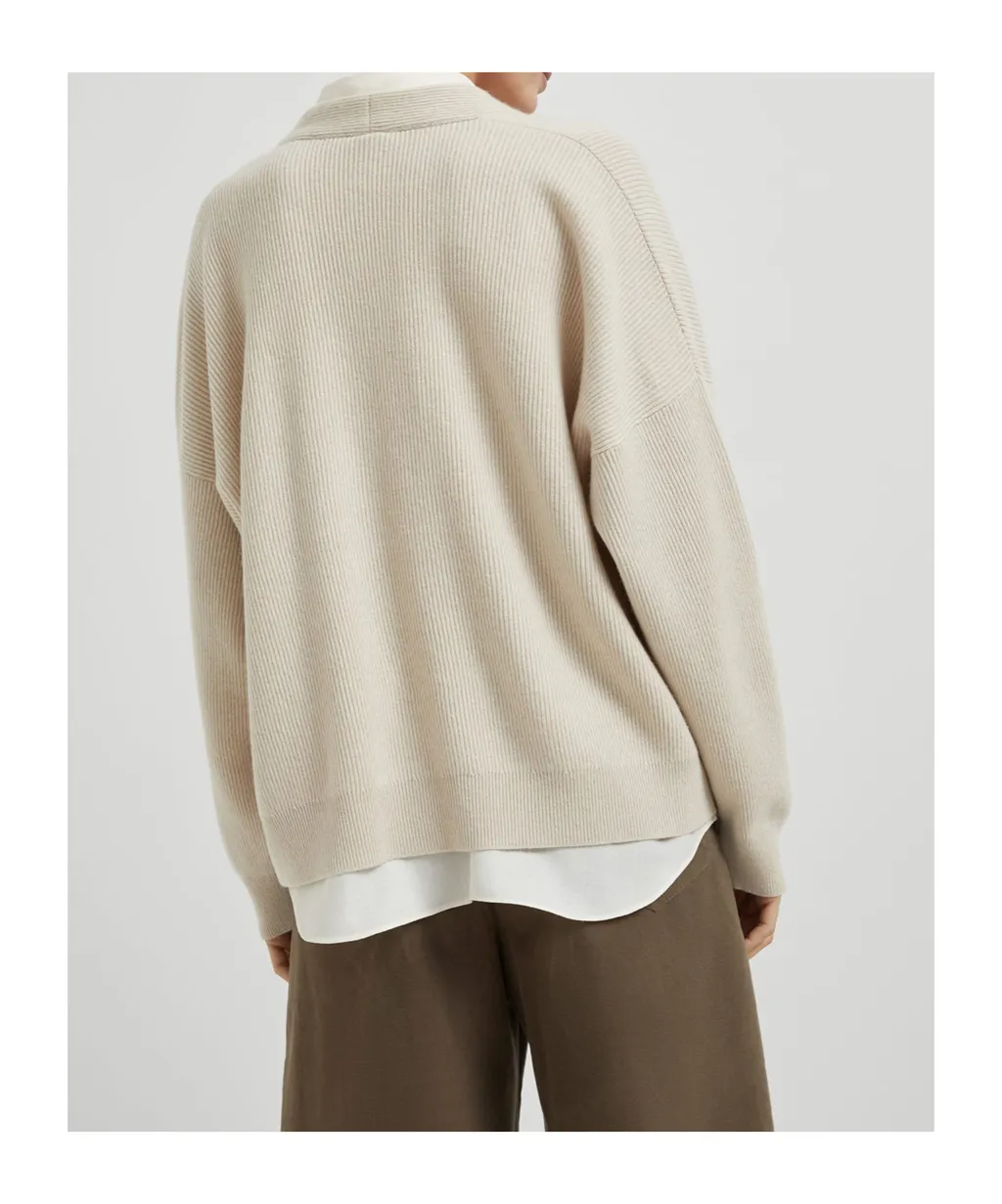Cashmere Layered Cardigan