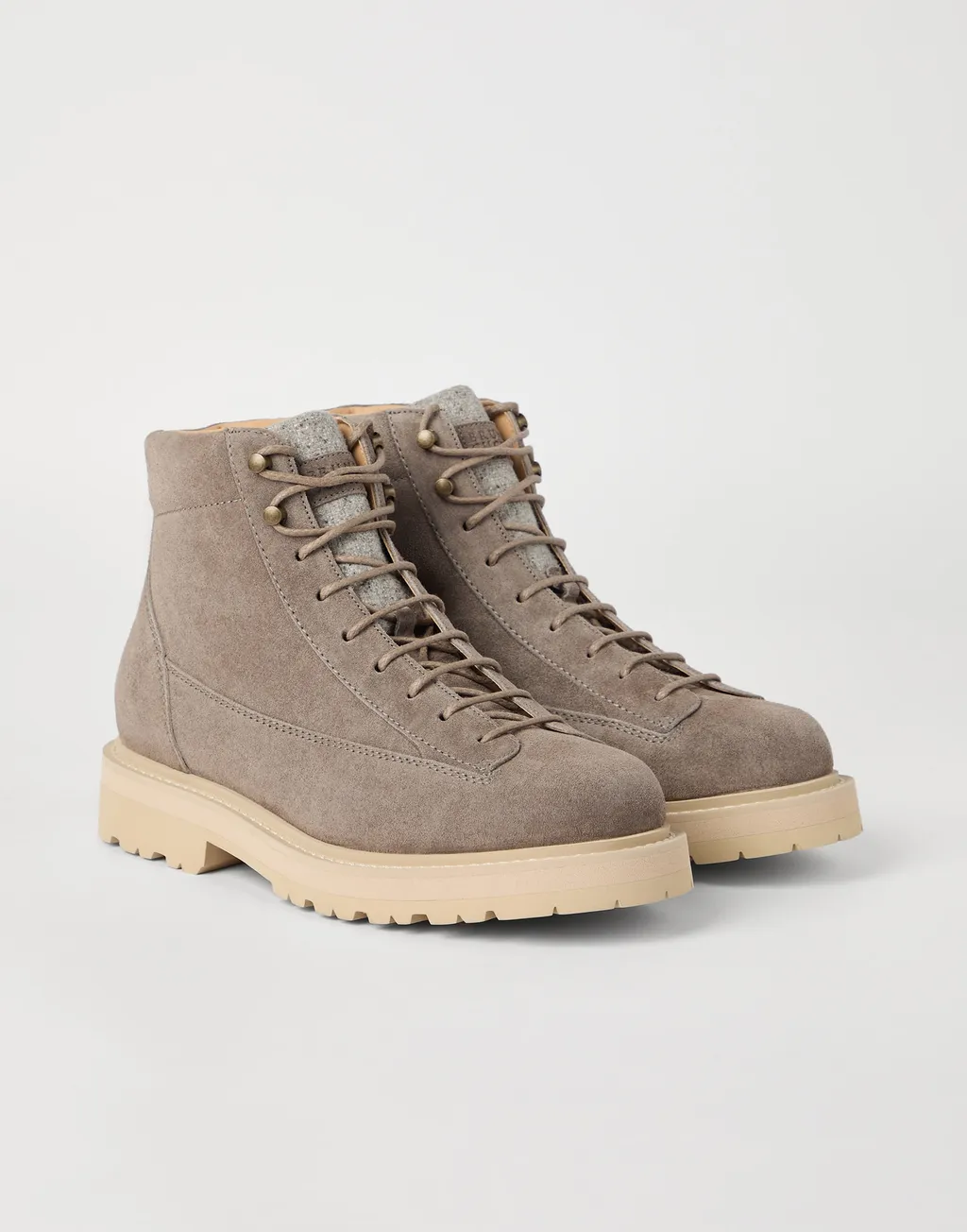 Lace-Up Suede Boots
