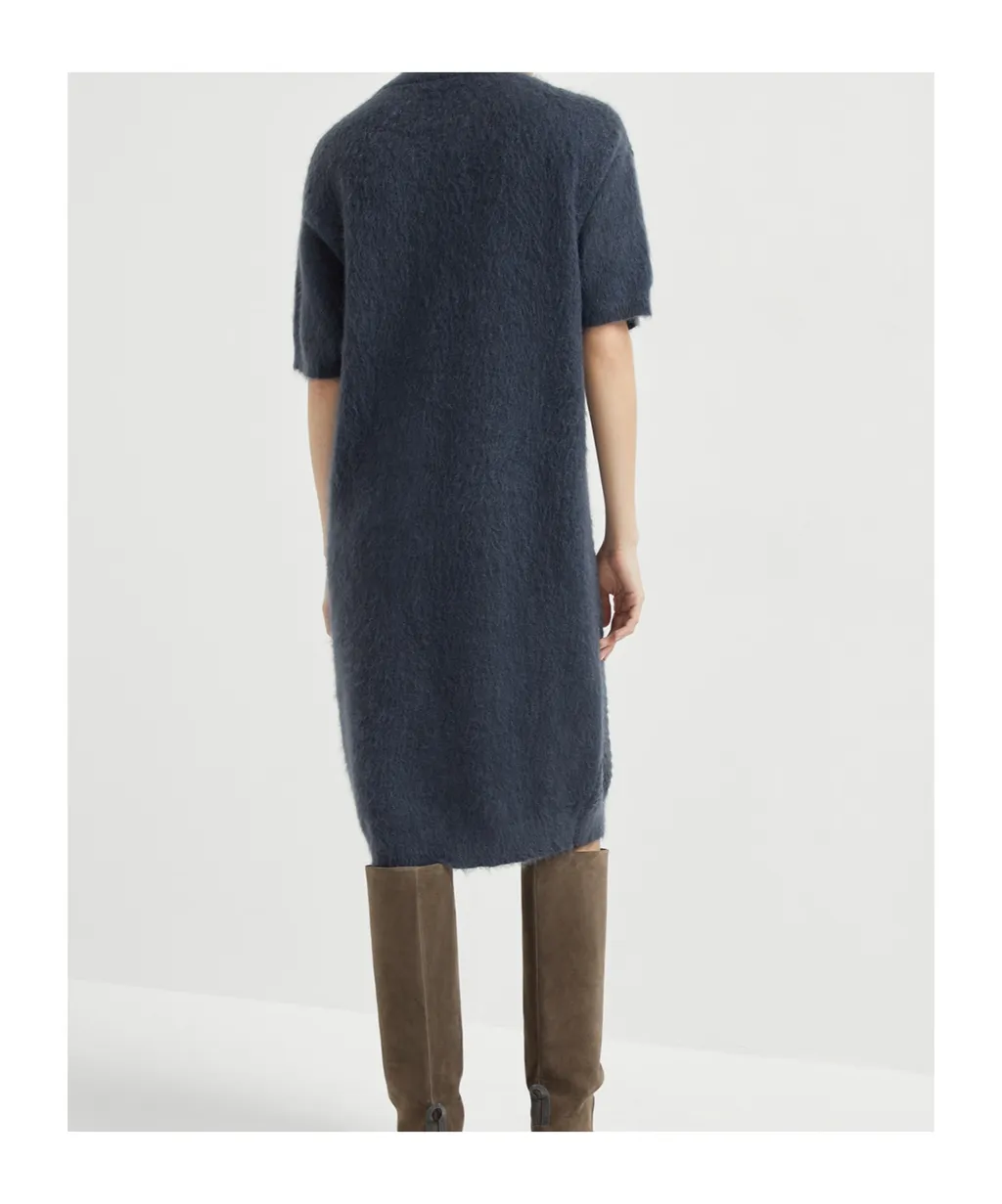 Croc-Motif Sequin Dress