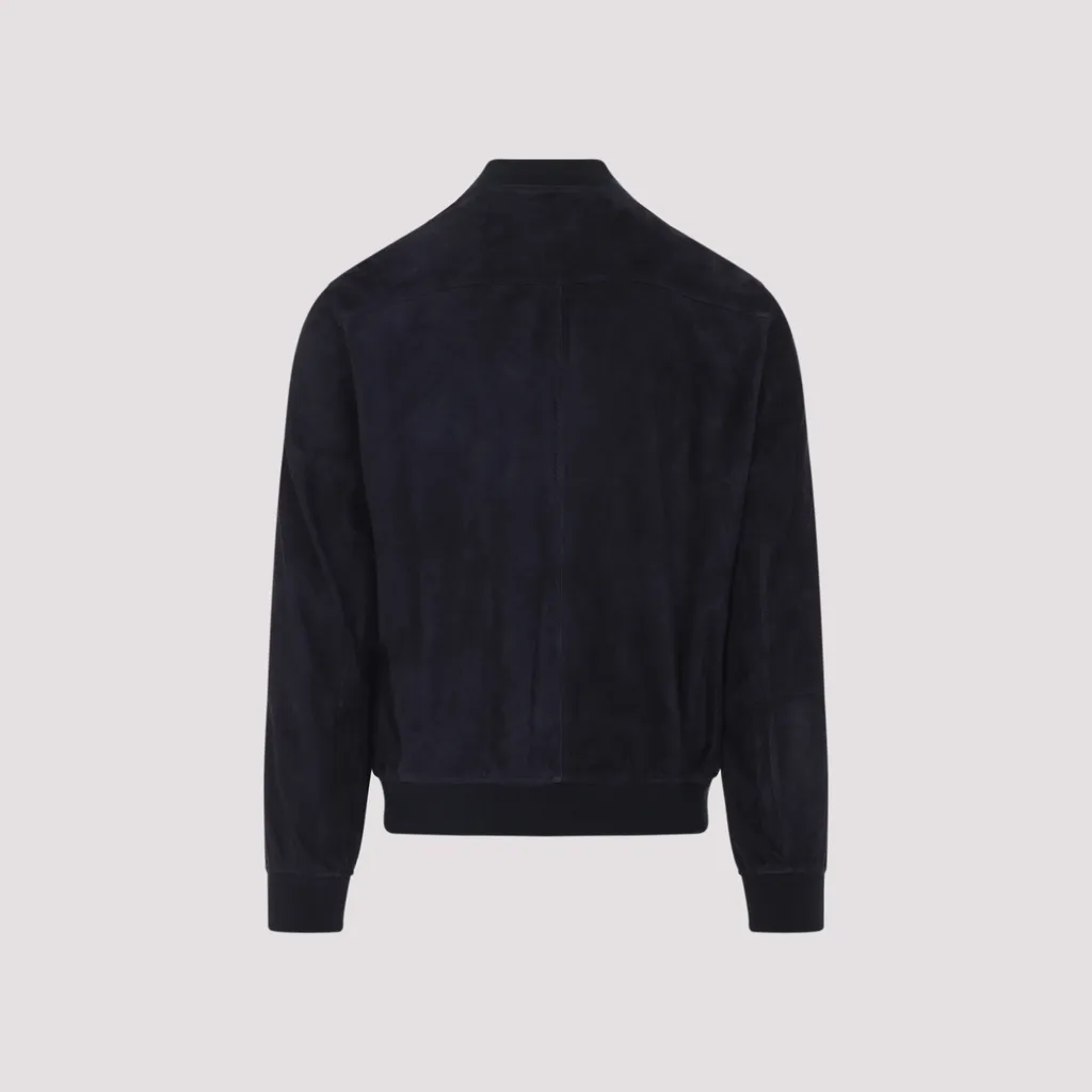 Suede Bomber Jacket