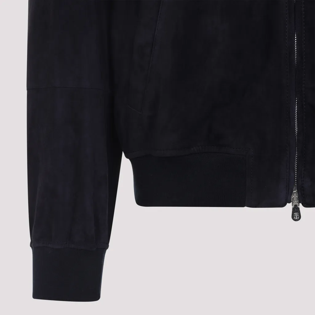 Suede Bomber Jacket