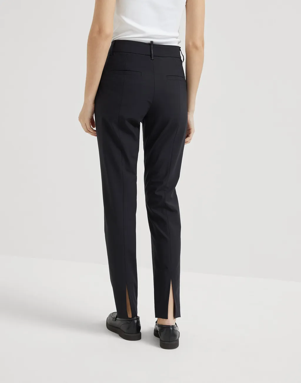Tapered Wool Trousers