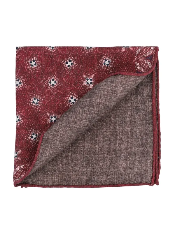 Geometric-Print Pocket Square