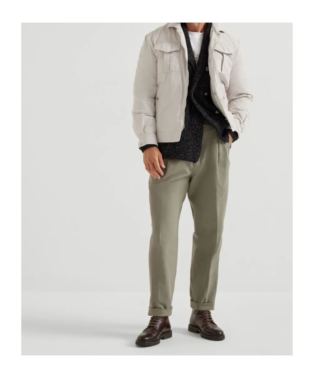 Padded Flap-Pocket Jacket