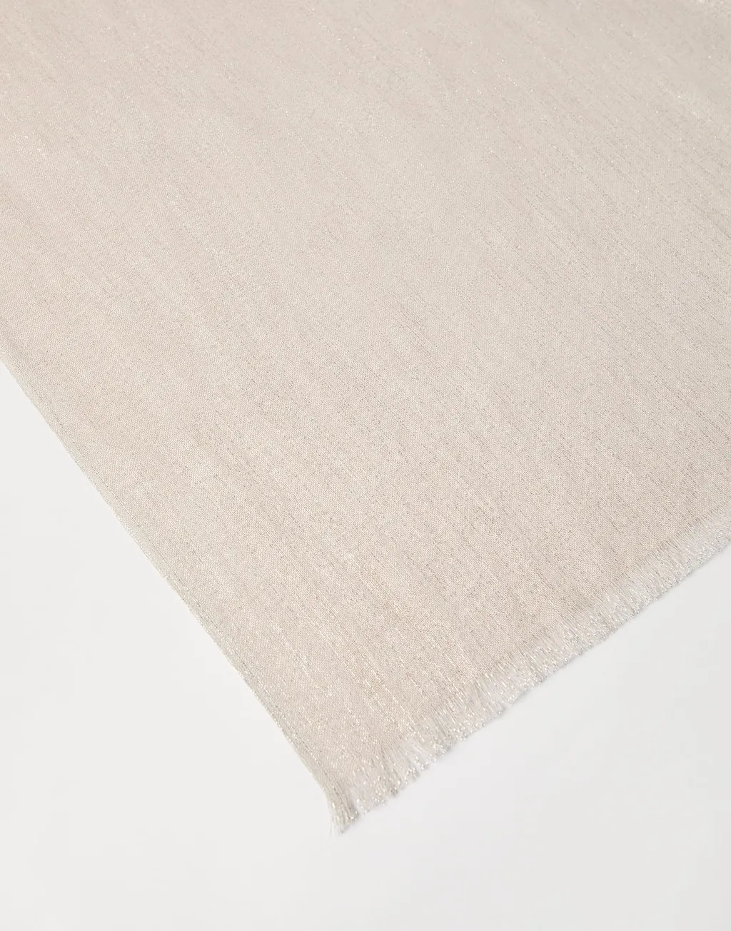 Fringed Cashmere-Silk Blend Scarf