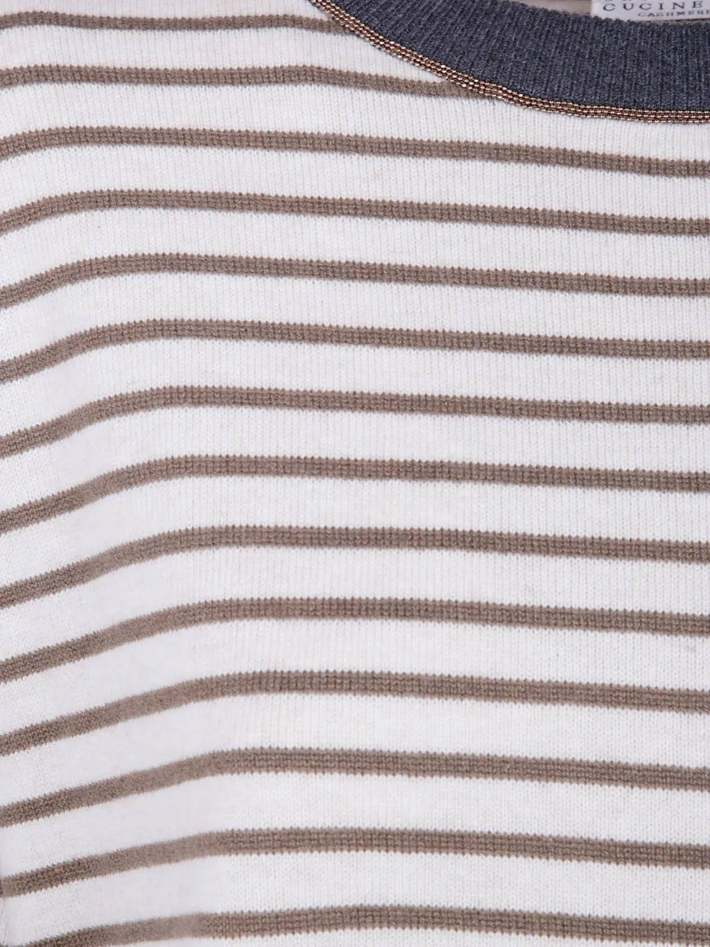 Striped Crew-Neck Sweater