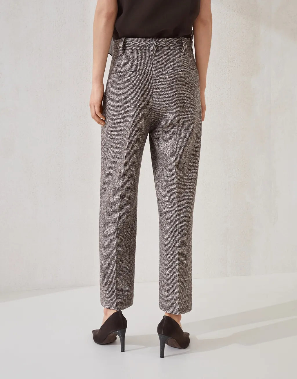 Cropped Straight-Leg Trousers
