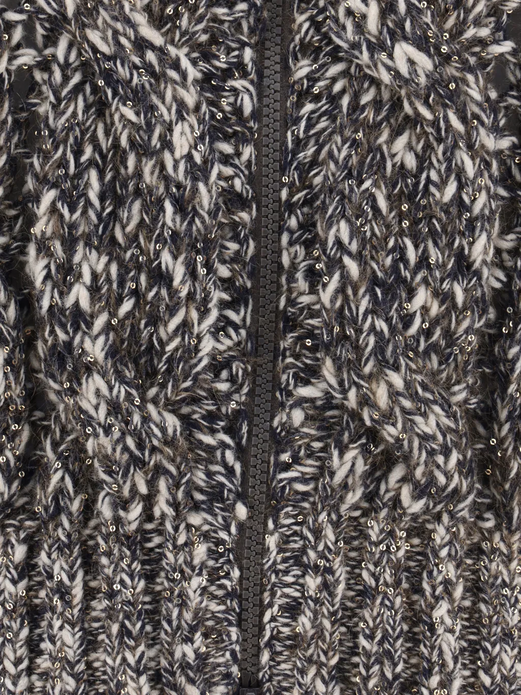 Long Sleeved Zip-Up Cardigan