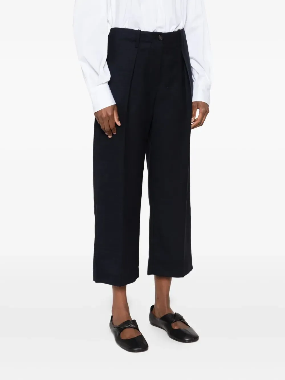 Pleated Wool Trousers