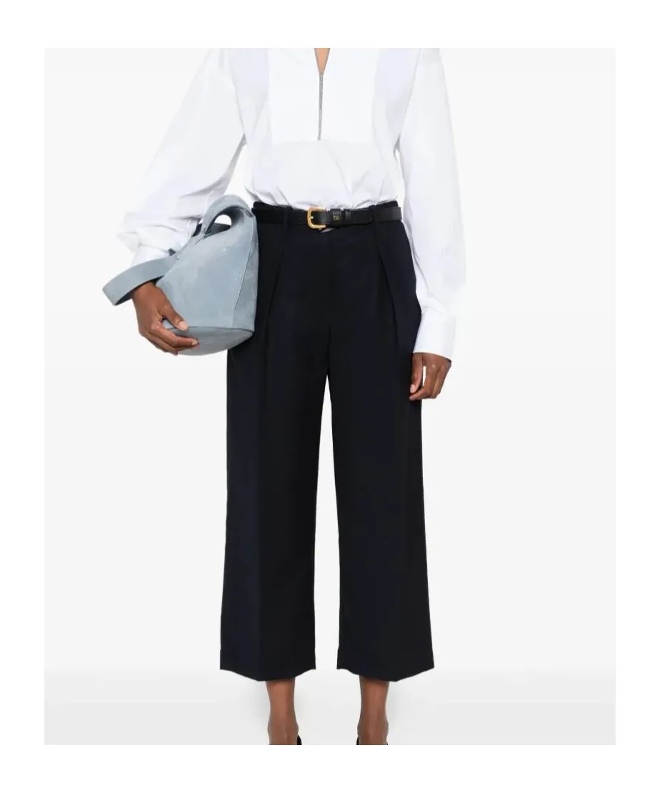 Pleated Wool Trousers