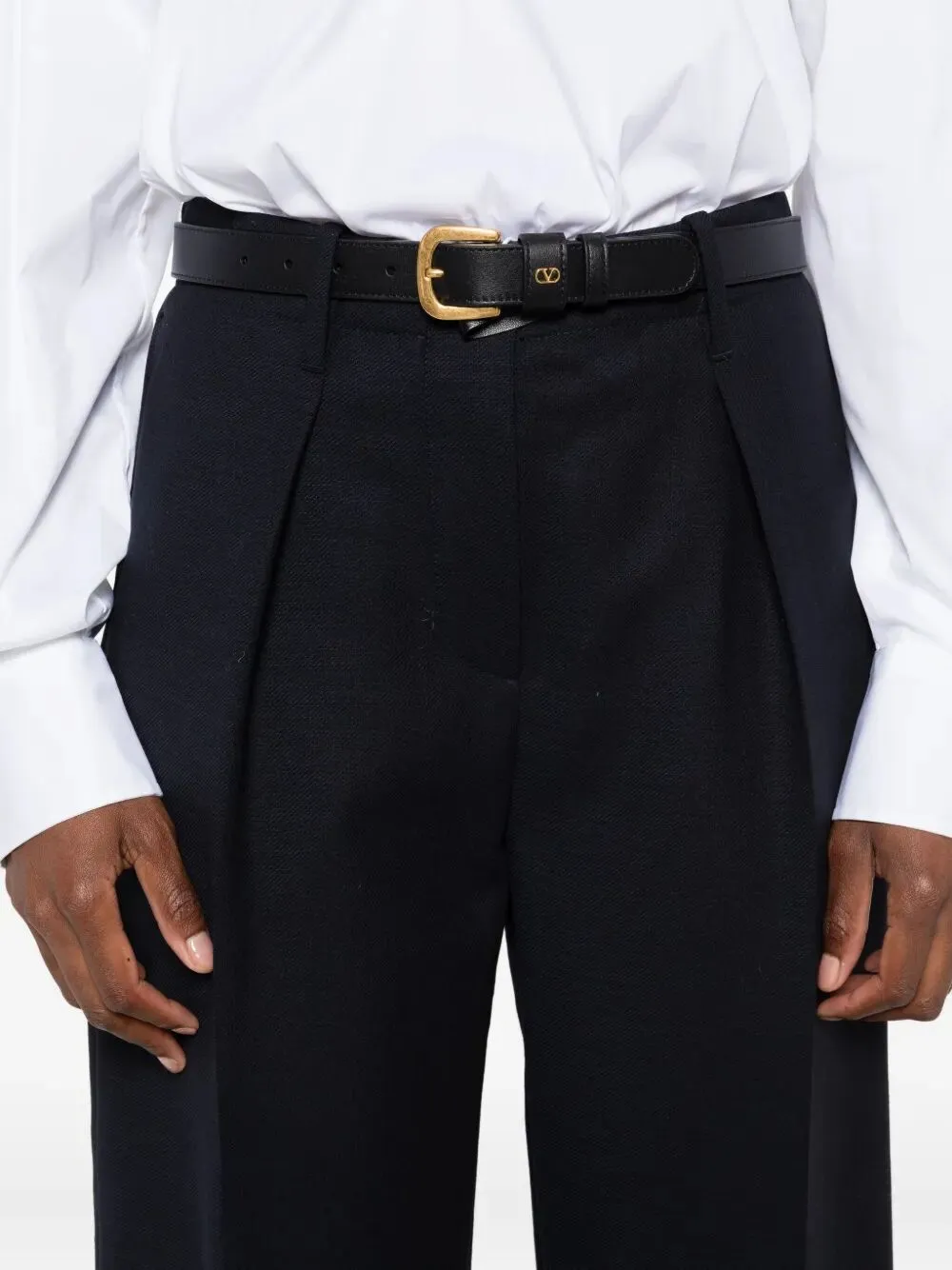 Pleated Wool Trousers