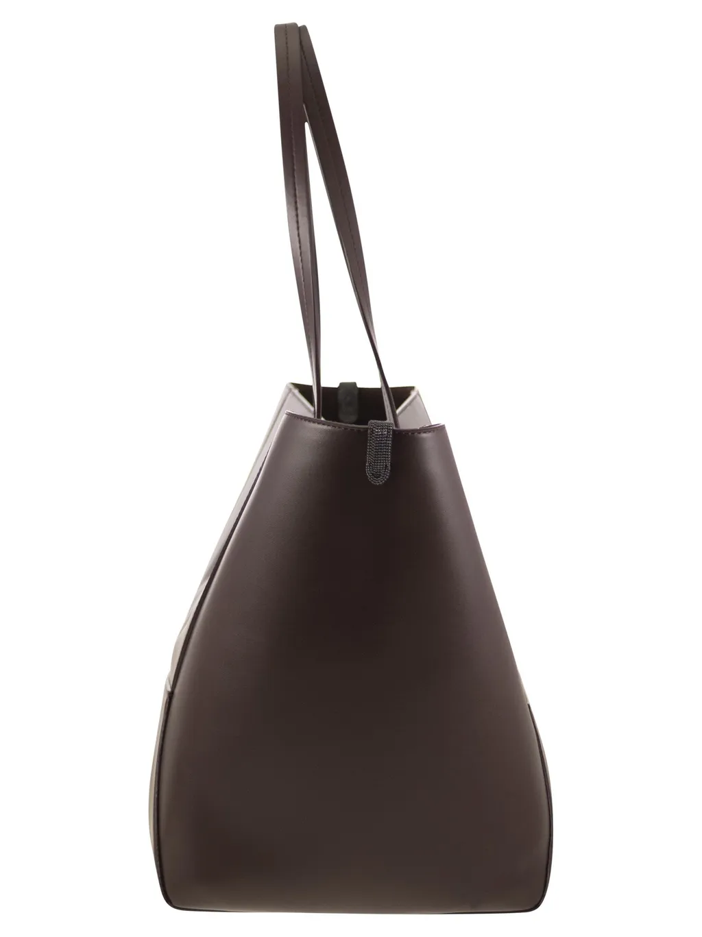 Leather Panelled Tote Bag