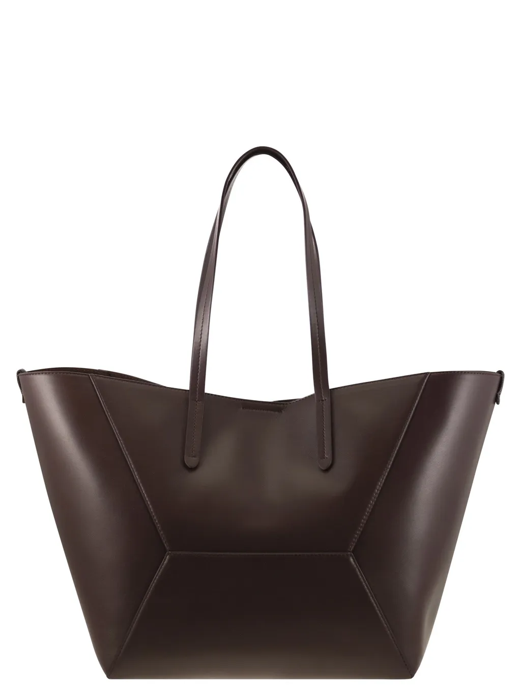 Leather Panelled Tote Bag