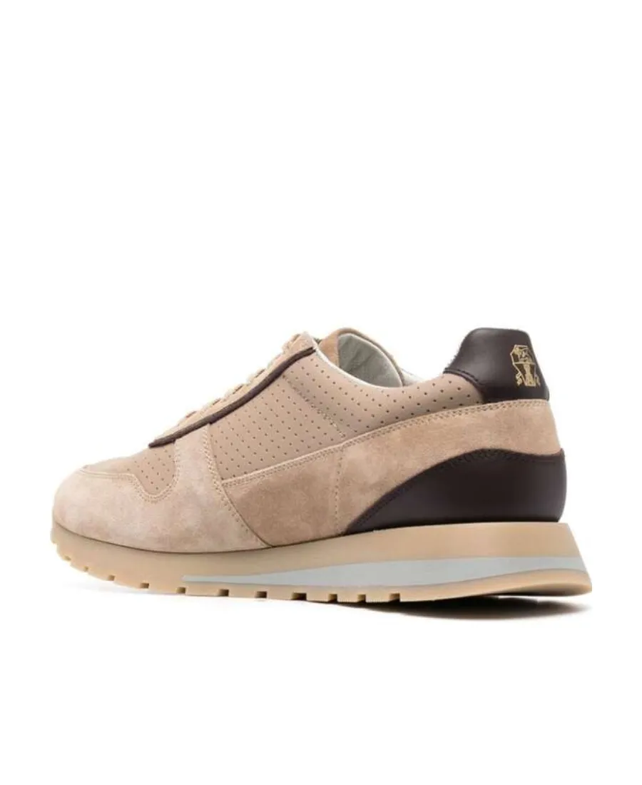 Perforated Lace-Up Sneakers