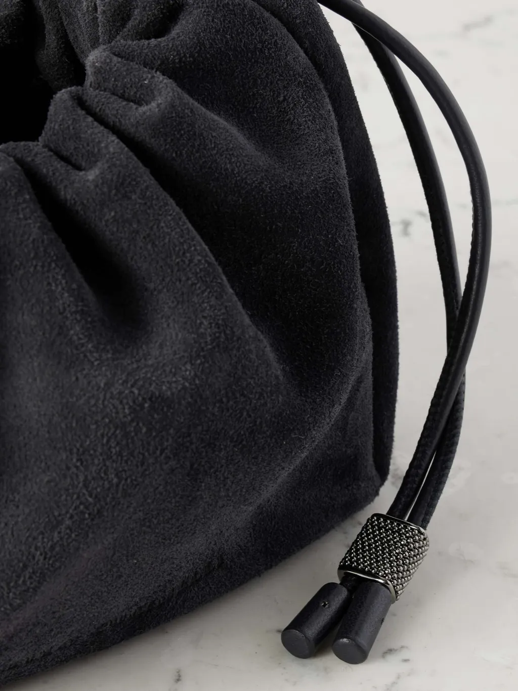 Drawstring Chain-Strap Cross Body Bag