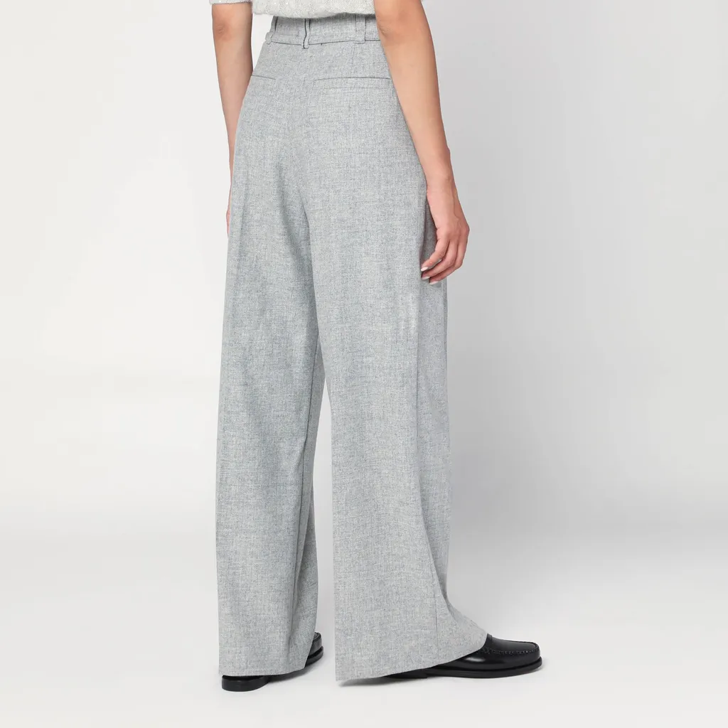 Pleated Belted Trousers