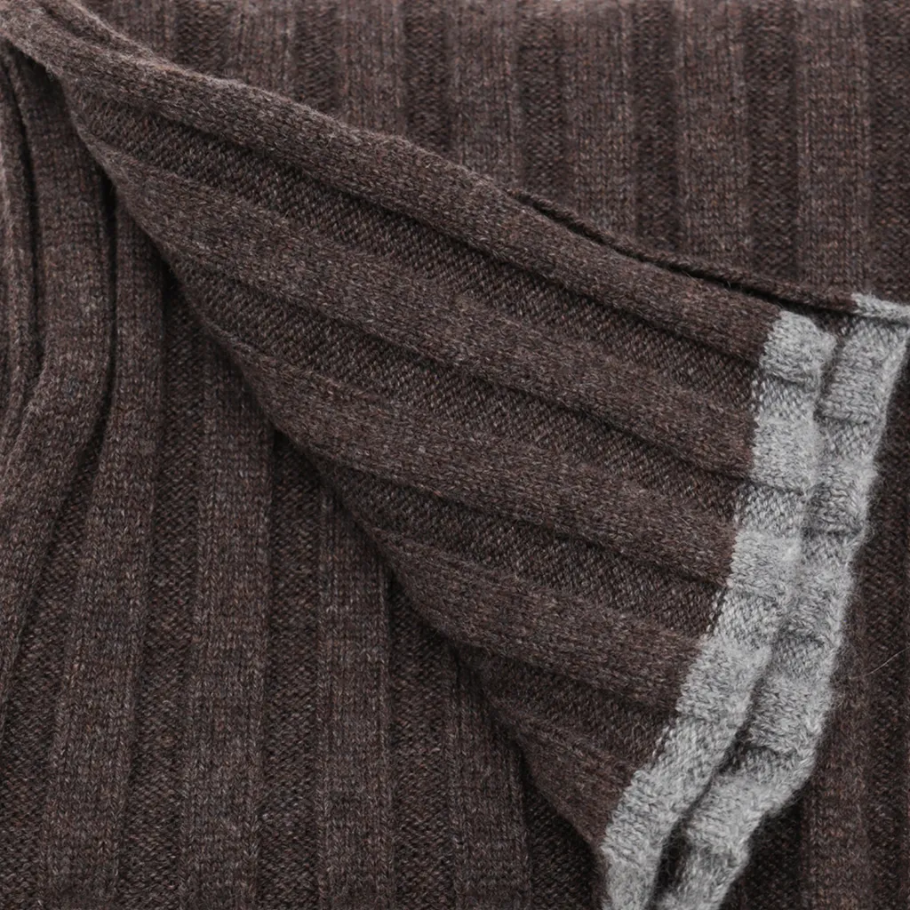 Ribbed Knitted Scarf