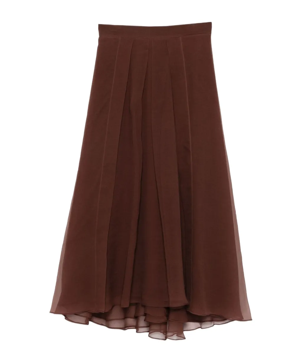 Pleated Midi Circle Skirt