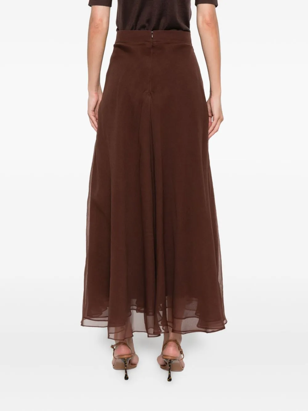 Pleated Midi Circle Skirt
