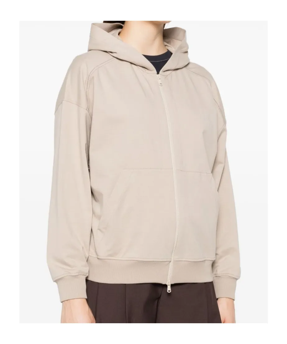 Monili Chain-Detail Zip-Front Hoodie