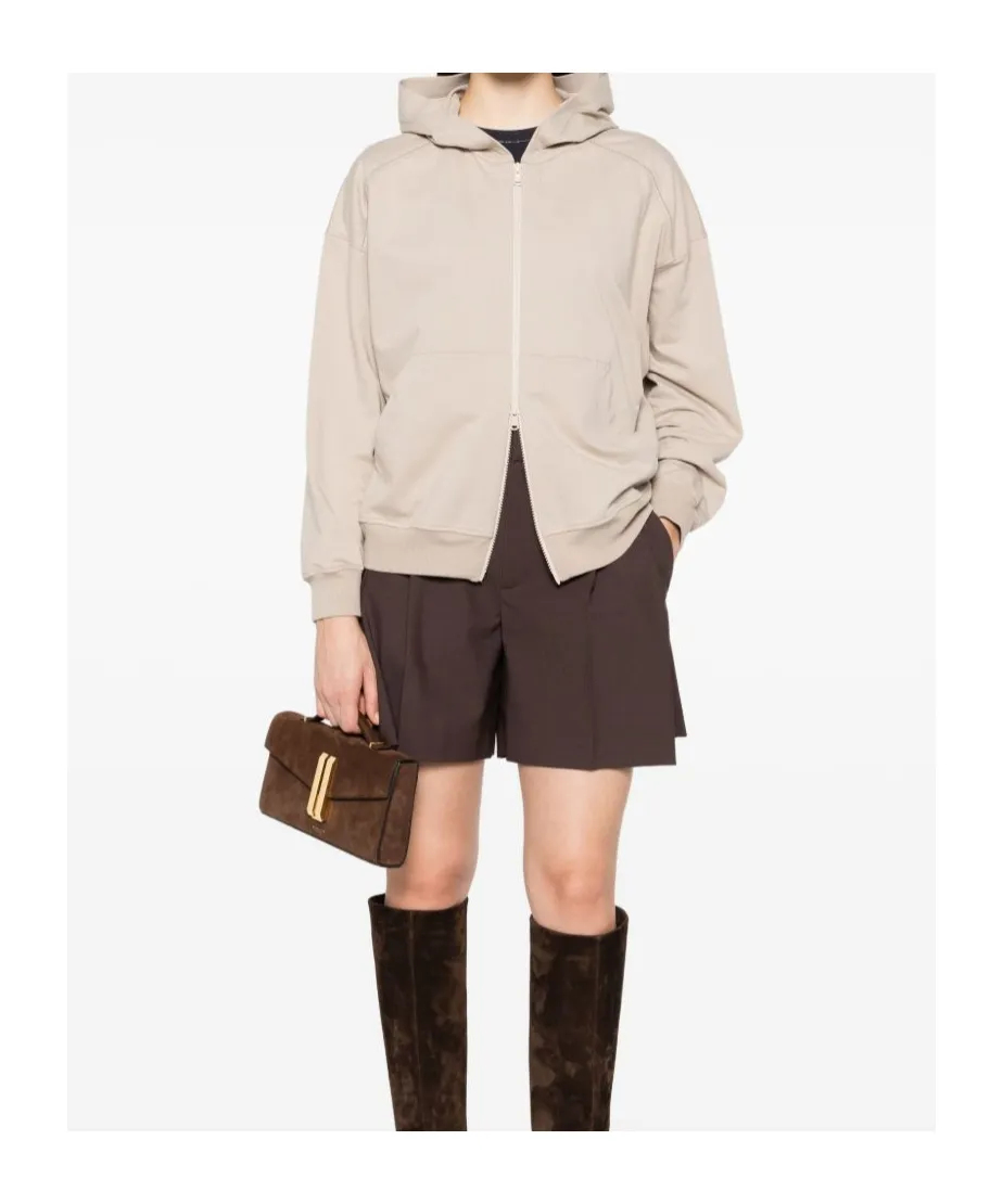 Monili Chain-Detail Zip-Front Hoodie