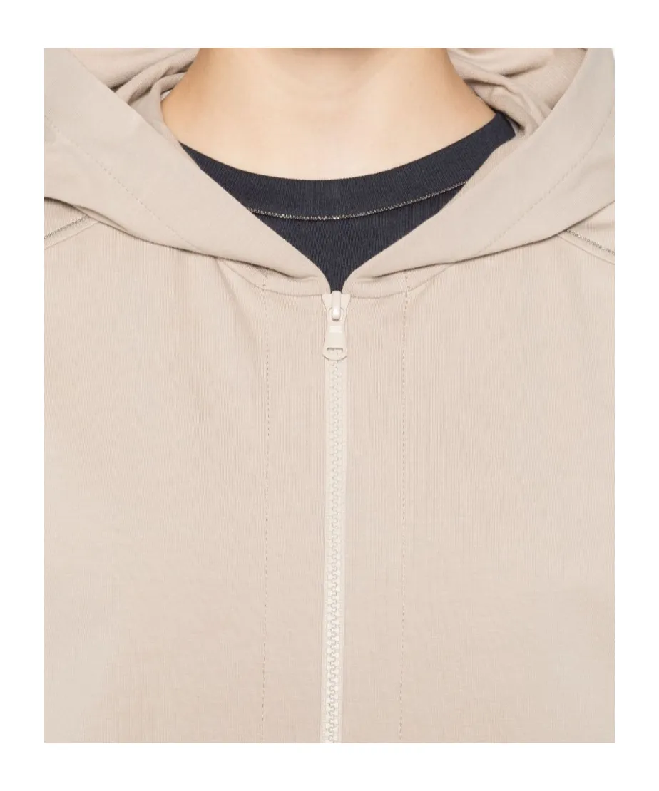 Monili Chain-Detail Zip-Front Hoodie