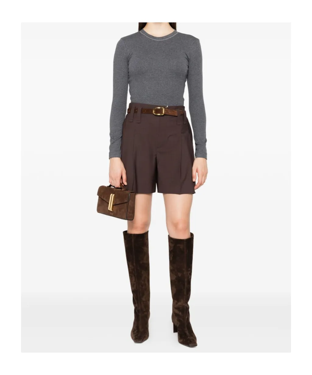 Pleated Tailored Shorts