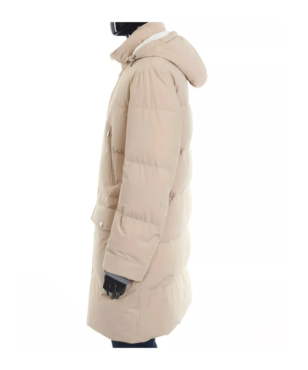 Long-Sleeved Hooded Coat