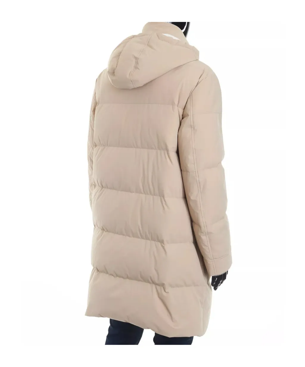 Long-Sleeved Hooded Coat