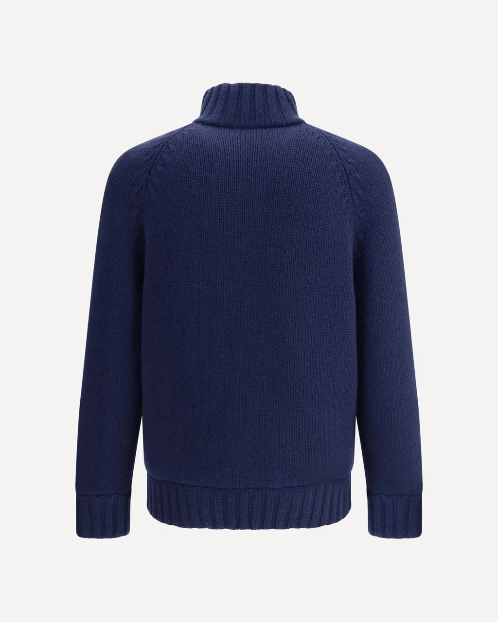 High-Neck Zip-Front Cashmere Jacket