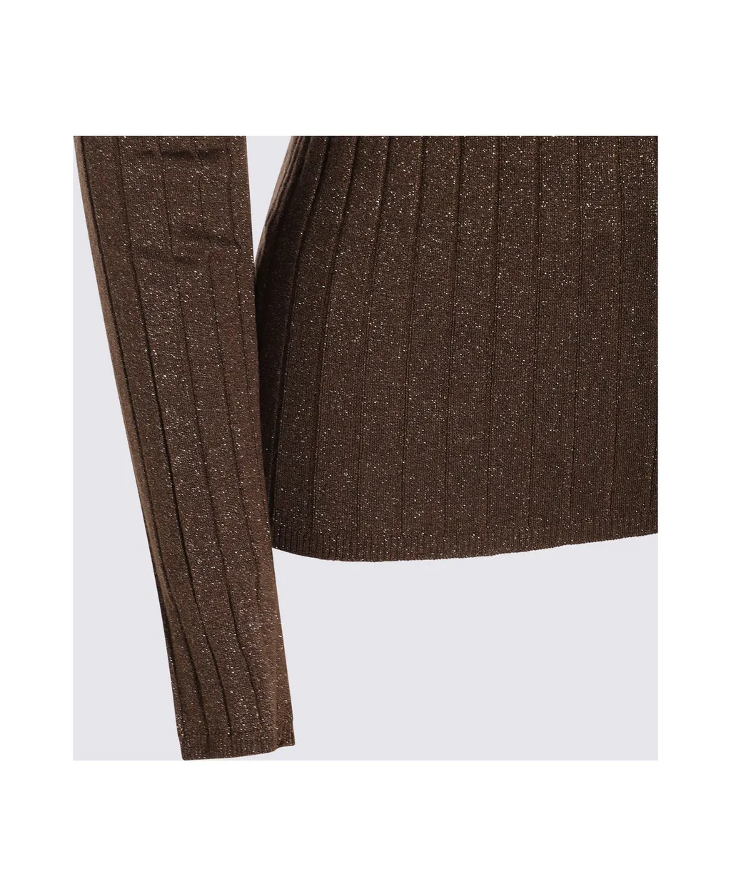 Ribbed High-Neck Sweater