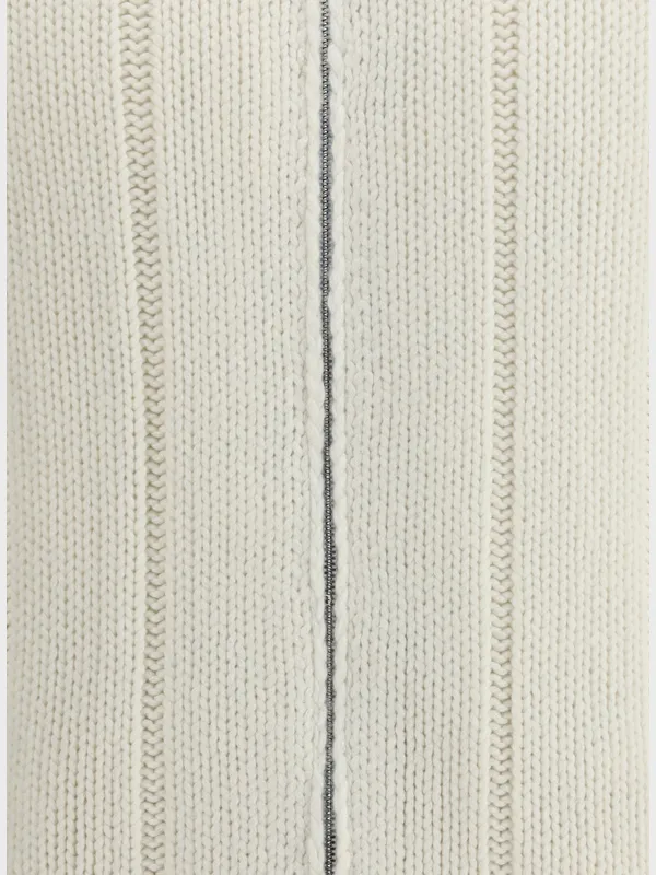 Ribbed Zip-Front Cashmere Cardigan