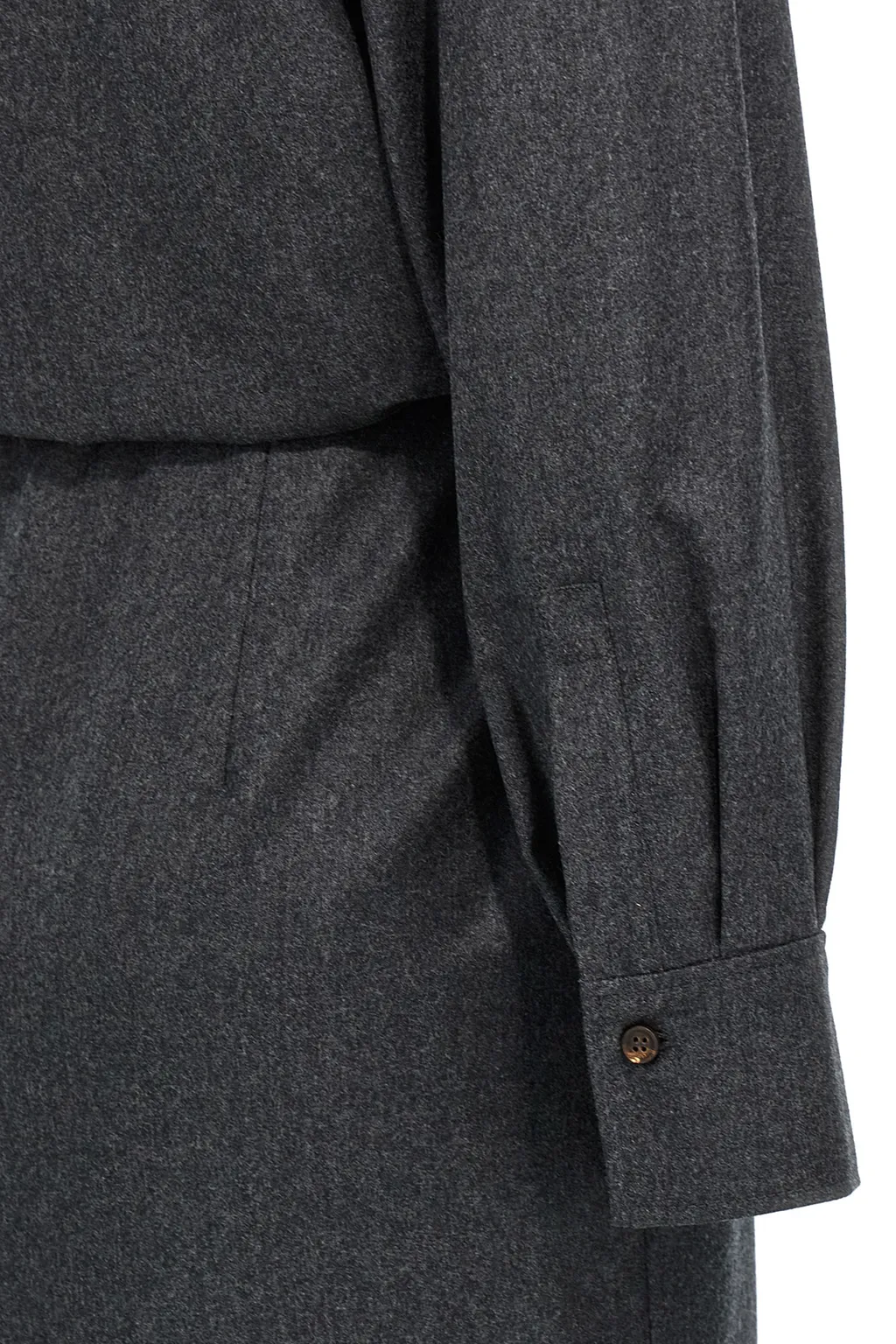 Long Sleeved Wrap Detailed Midi Dress